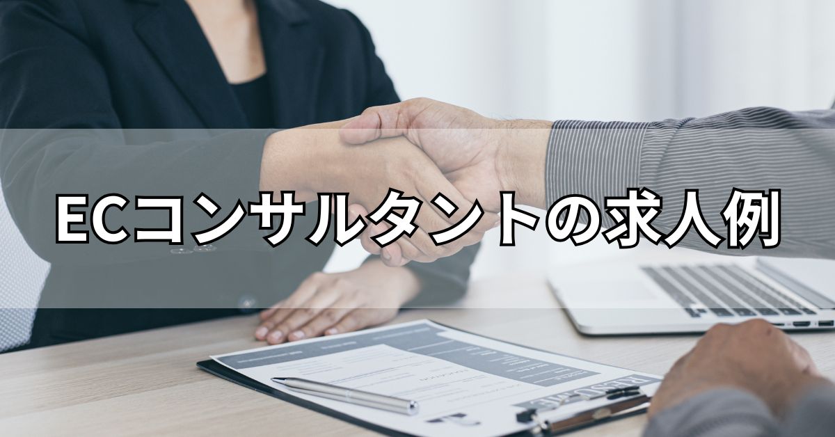 ECコンサルタント求人例
