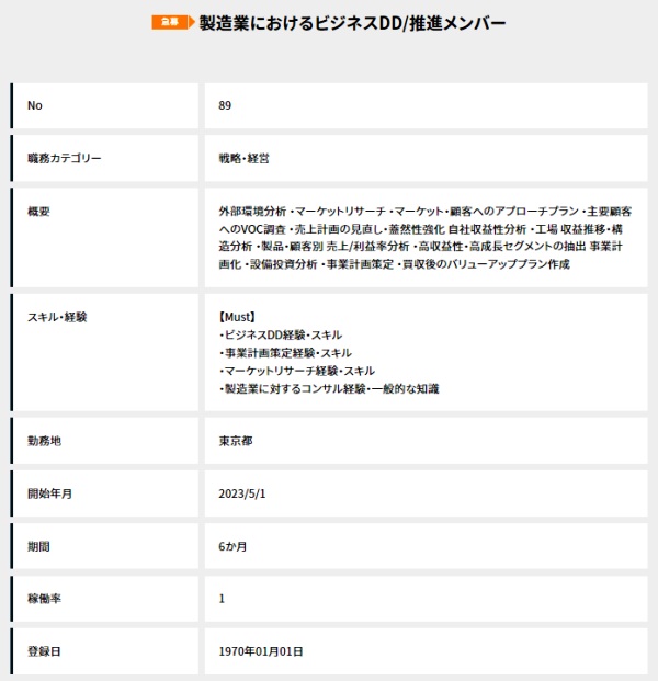 コンサルパートナーズ案件例経営戦略