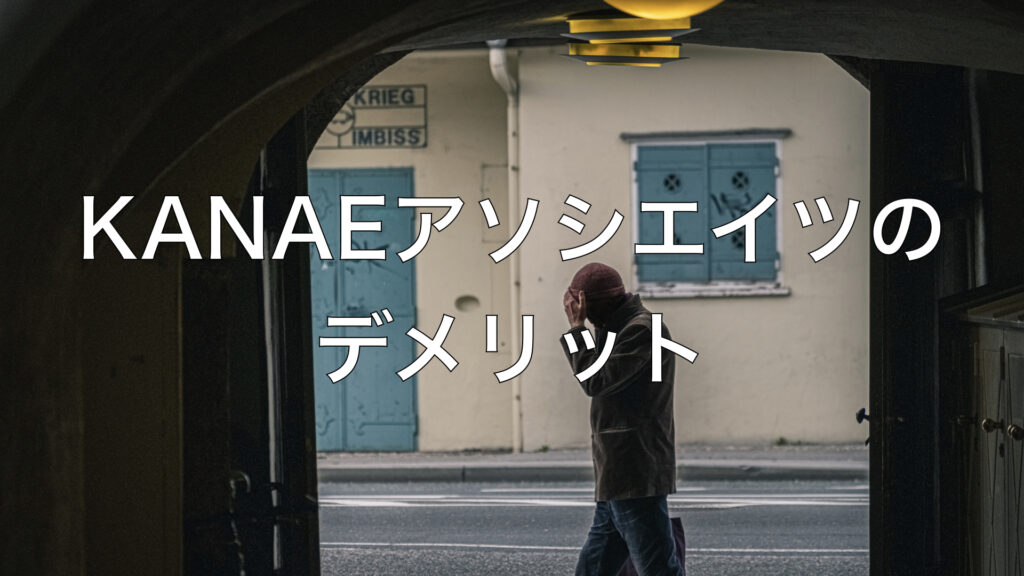 KANAEアソシエイツのデメリット