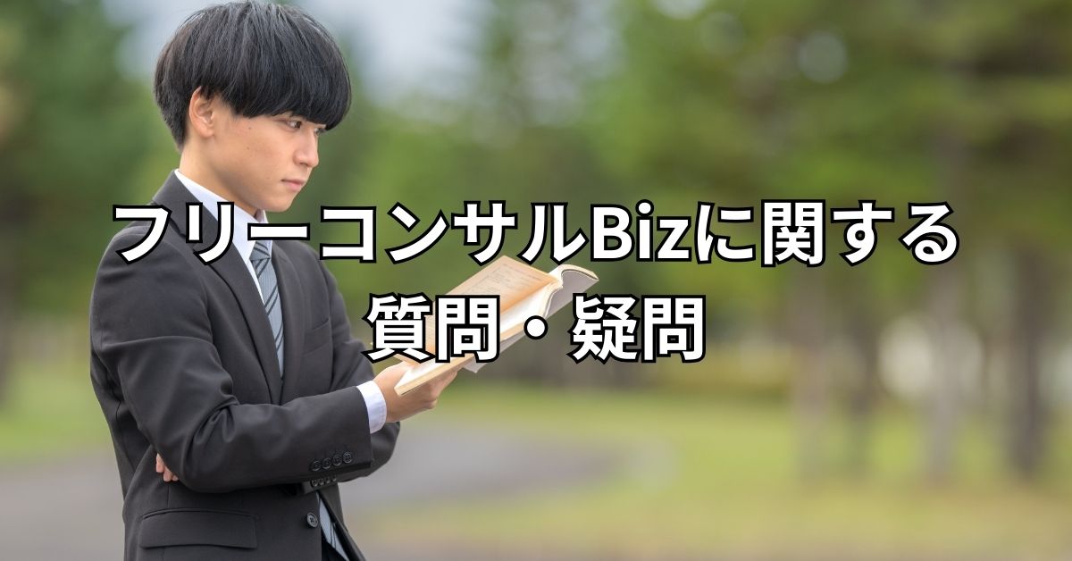 フリーコンサルBizに関する質問・疑問
