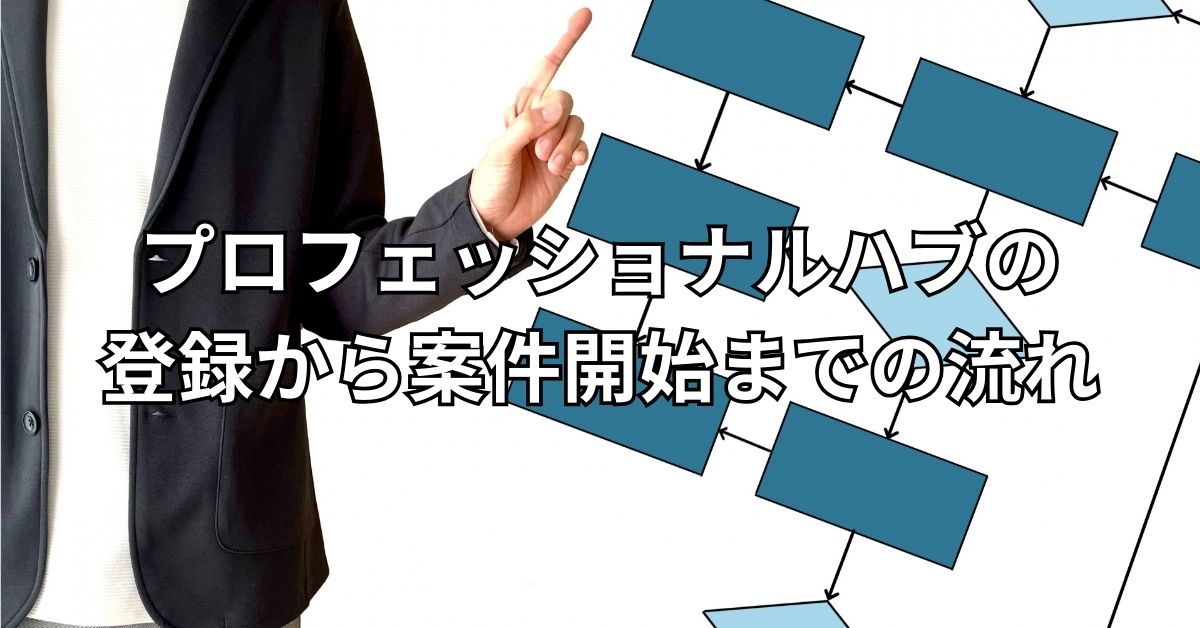 プロフェッショナルハブの登録から案件開始までの流れ