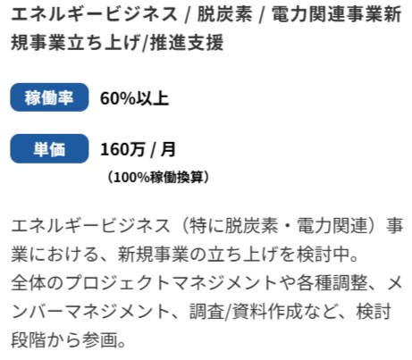 電力関連事業新規事業立ち上げ
