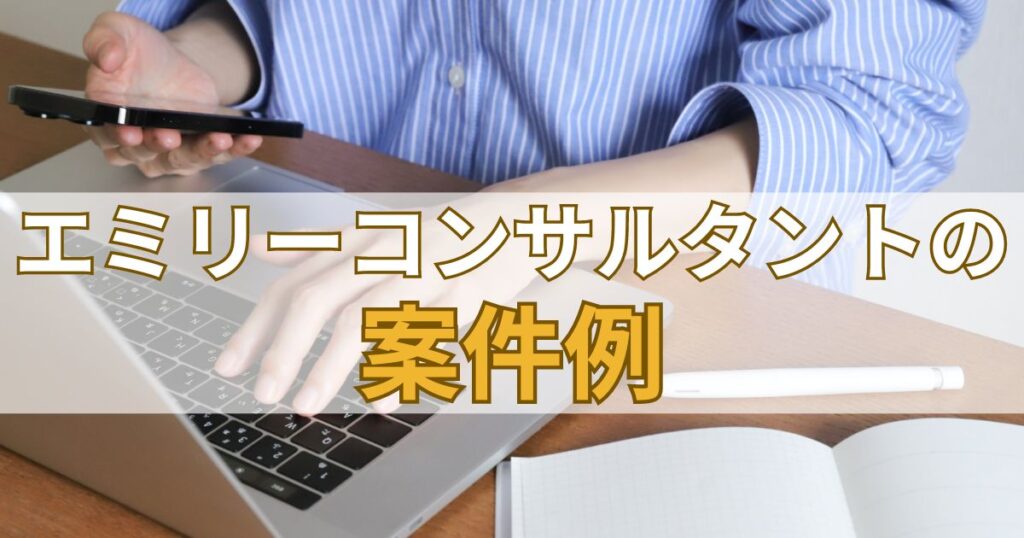 エミリーコンサルタントの案件例