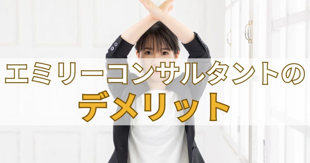 エミリーコンサルタントのデメリット