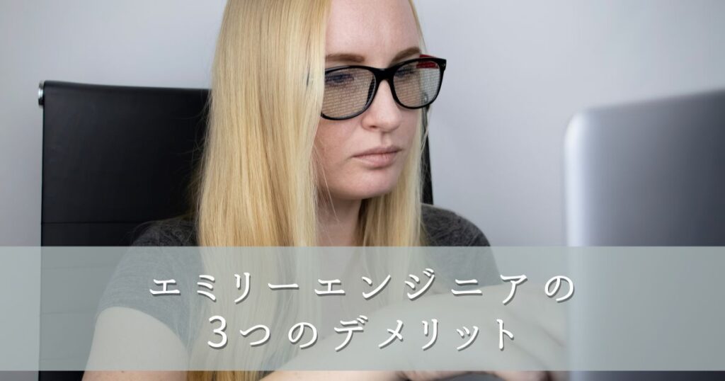 エミリーエンジニアの3つのデメリット