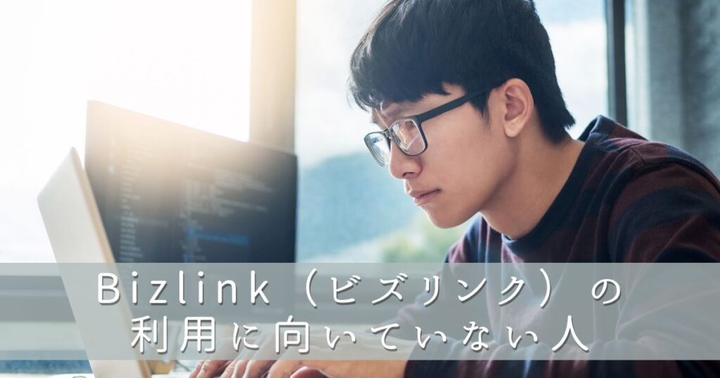Bizlink(ビズリンク)の利用に向いていない人