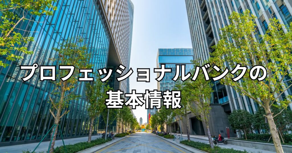 プロフェッショナルバンクの基本情報