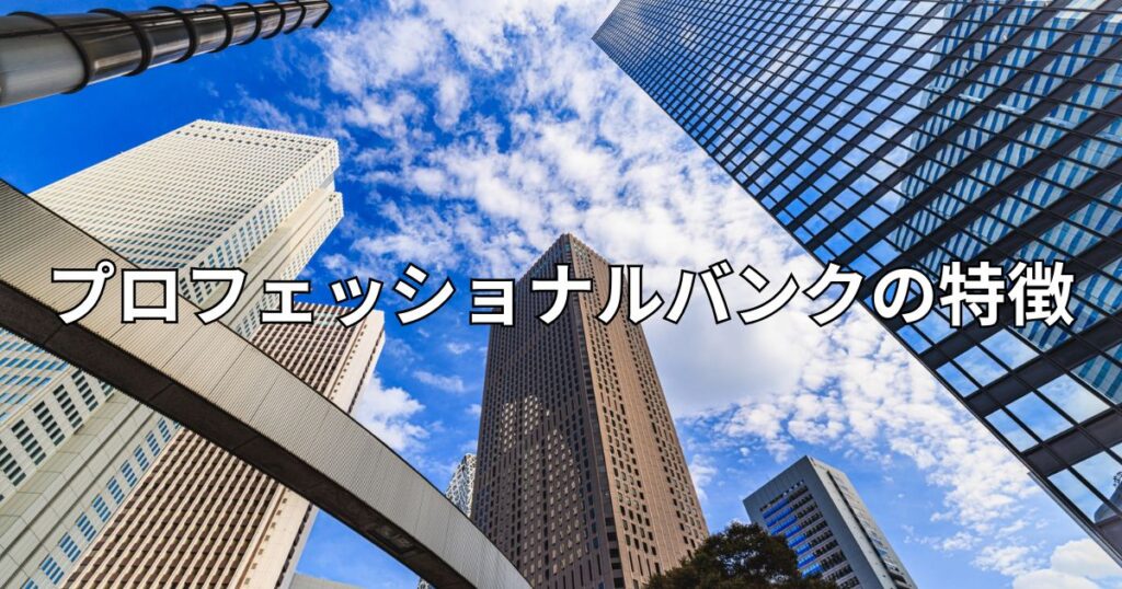 プロフェッショナルバンクの特徴
