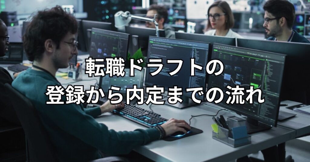 転職ドラフトの登録から内定までの流れ