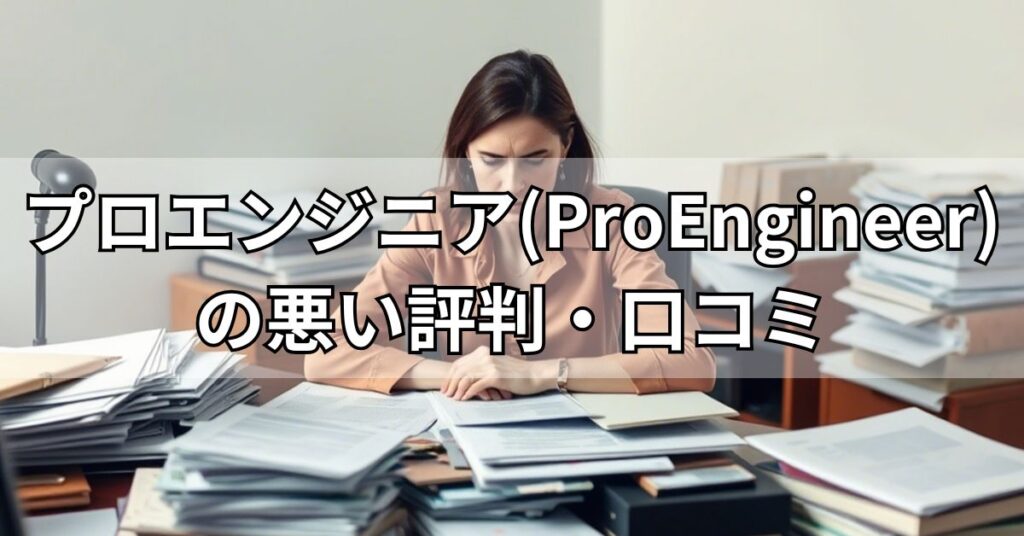 プロエンジニア(ProEngineer)の悪い評判・口コミ