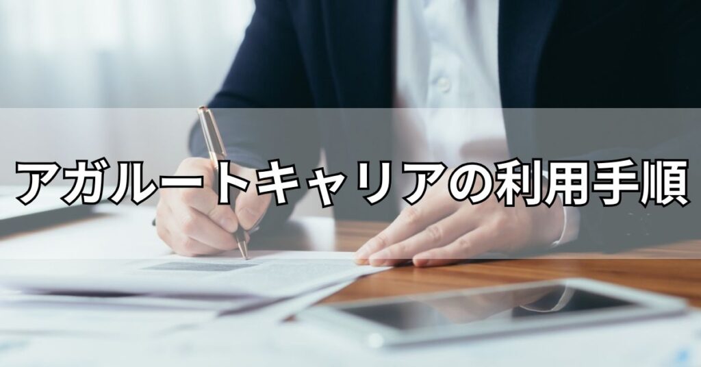 アガルートキャリアの利用手順