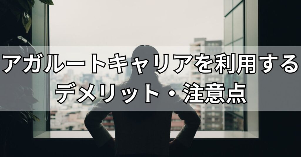 アガルートキャリアを利用するデメリット・注意点