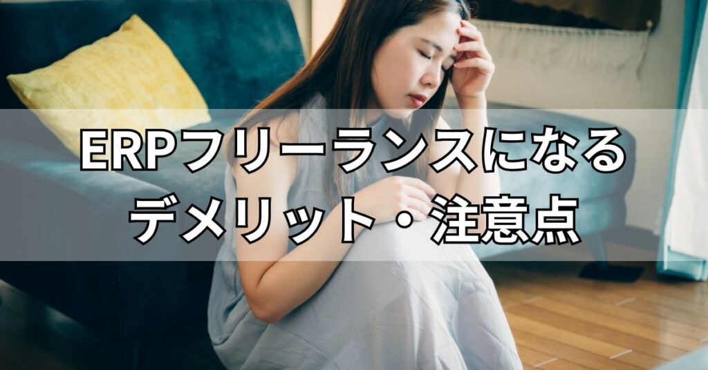 ERPフリーランスになるデメリット・注意点